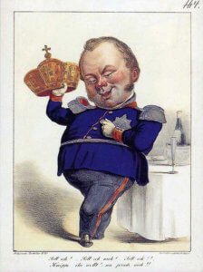 Karikatur Friedrich Wilhelm IV Kaiserkrone