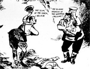 Karikatur Hitler Stalin
