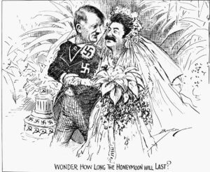 Karikatur Hitler Stalin Nichtangriffspakt
