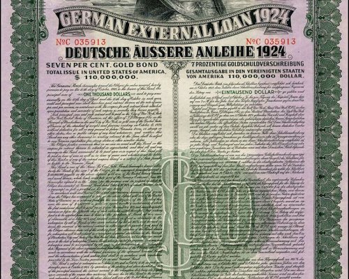 Mithilfe des US-amerikanischen Dawes-Plans wurde die deutsche Wirtschaft über Hilfskredite stabilisiert