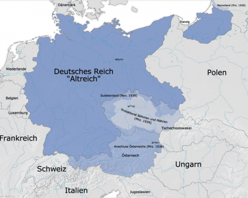 Karte Sudetenland