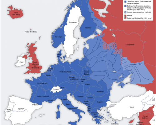 Karte Zweiter Weltkrieg