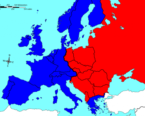 Karte bipolare Welt