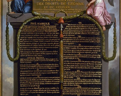 Am 26. August 1789 verabschiedete die französische Nationalversammlung die "Erklärung der Menschen- und Bürgerrechte"