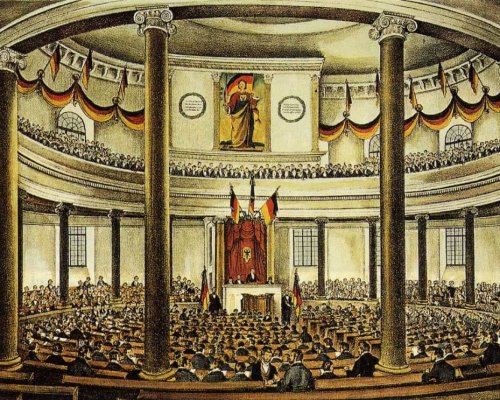 Politische Gruppen 1848 in der Nationalversammlung