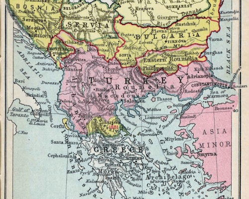 Karte Balkankrise