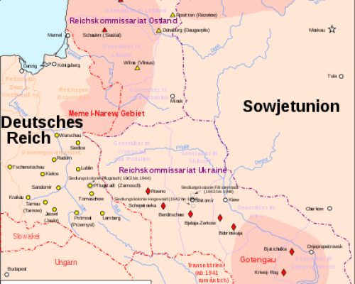Generalplan Ost Karte