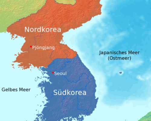 Seit 1948 ist Korea in die zwei Staaten Nordkorea und Südkorea geteilt