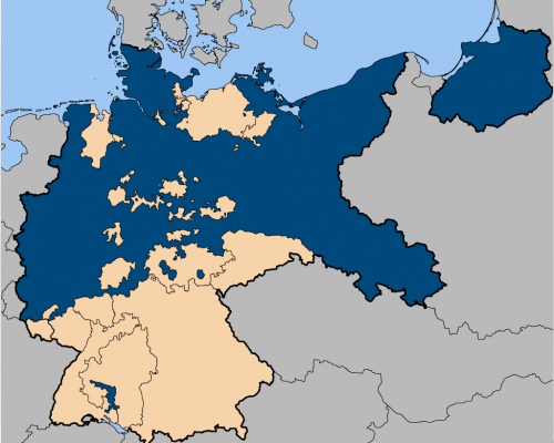 Karte Preußens im Deutschen Reich