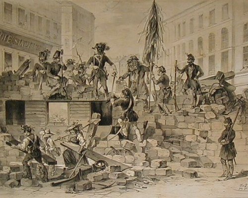 Barrikadenkämpfe 1848
