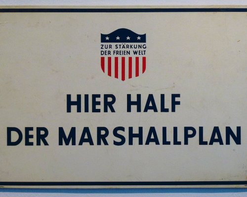 Hier half der Marshallplan