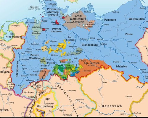 Norddeutscher Bund Karte