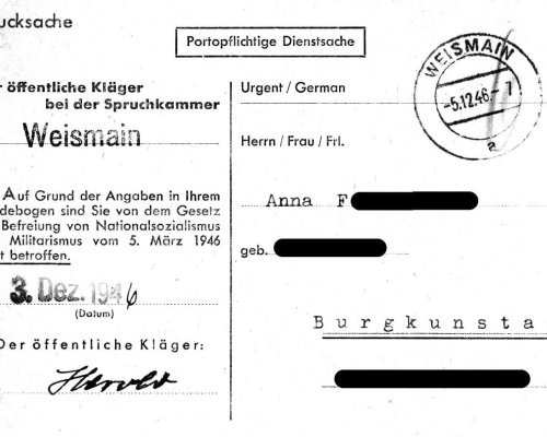 Persilscheine Spruchkammerverfahren