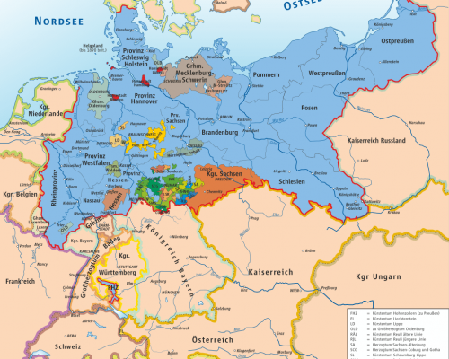 Karte Norddeutscher Bund