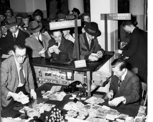 Währungsreform 1948, Umtauschstelle
