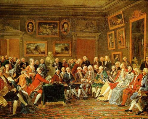 Das Zeitalter der Aufklärung war die geistige Grundlage der Französischen Revolution, indem sich Philosophen in Lesegesellschaften über ihre neuen Ideen austauschten